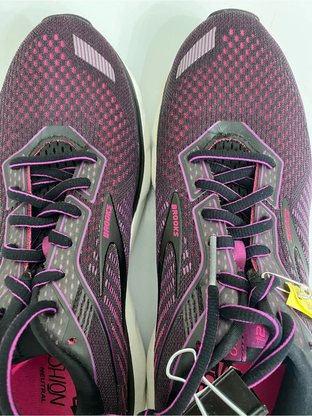 Brooks Women's Running Shoes - Purple with Pink Accents - Ghost 12